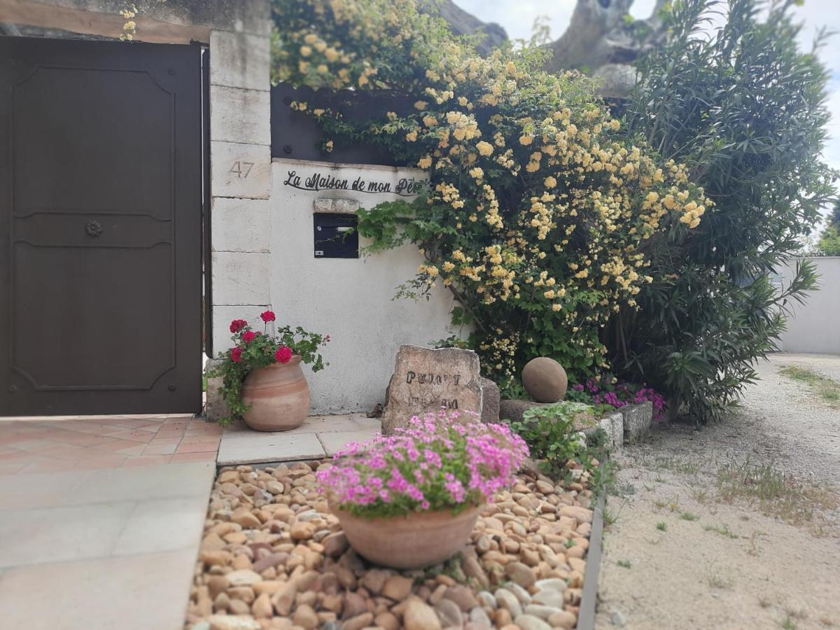 Mas" La Maison De Mon Pere " Proche Avignon A Pujaut エクステリア 写真